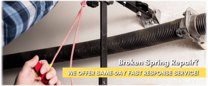 Broken Garage Door Spring Location